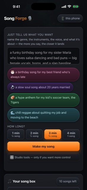 Song Forge screenshot